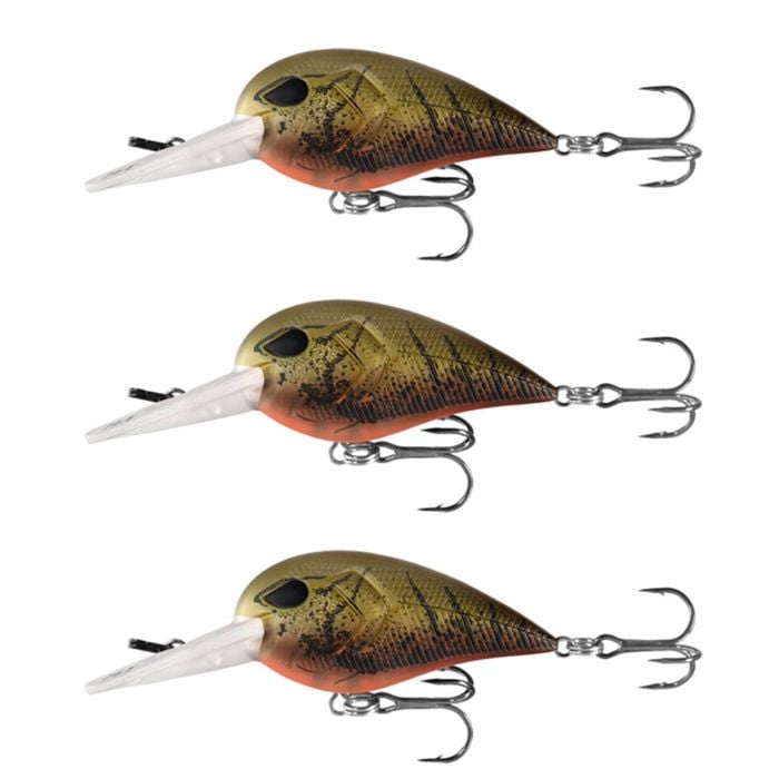 3x 13 Fishing 50mm Gordito Crankbait Fishing Lures - Day Old Guac