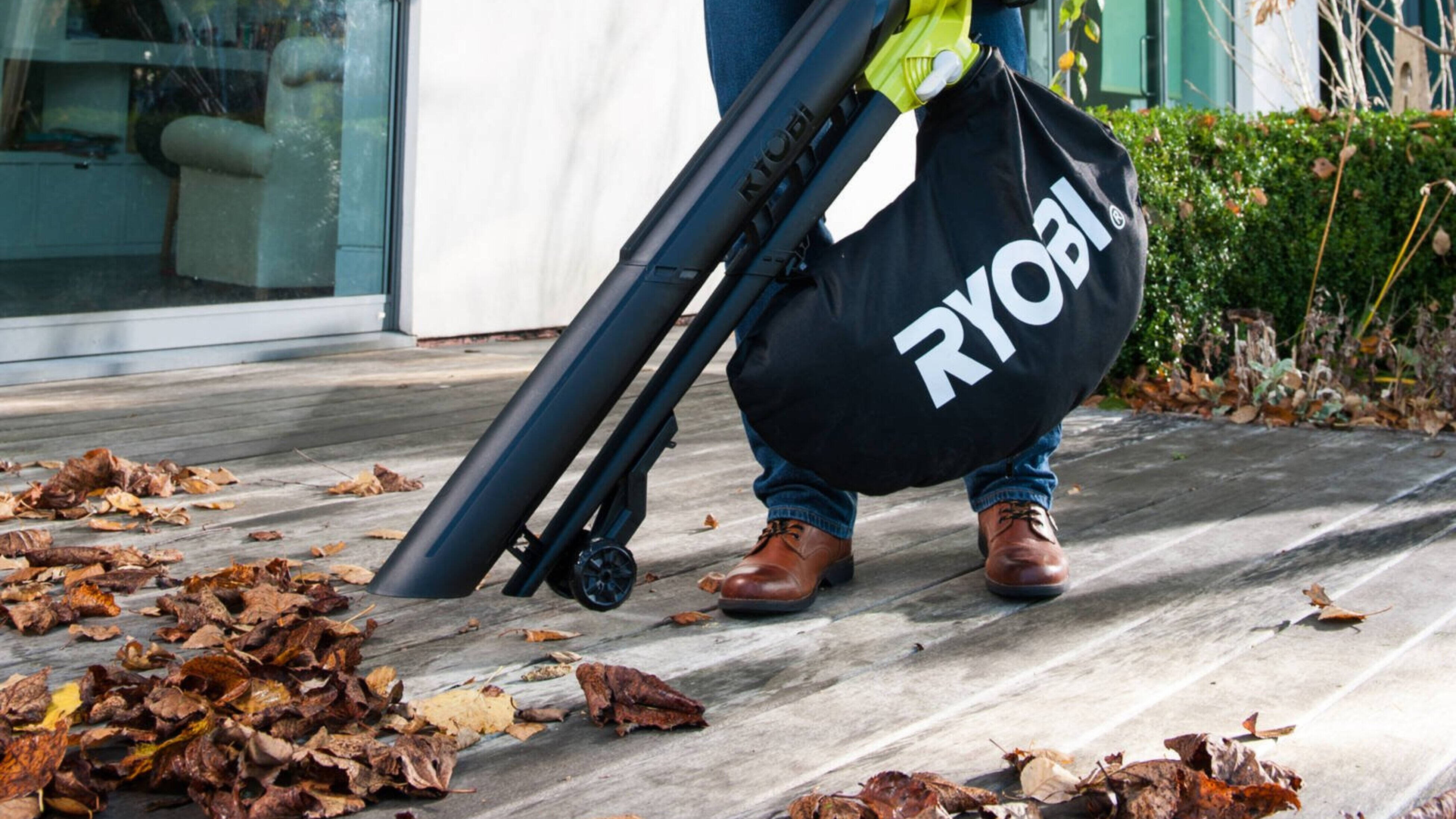 A leaf blower