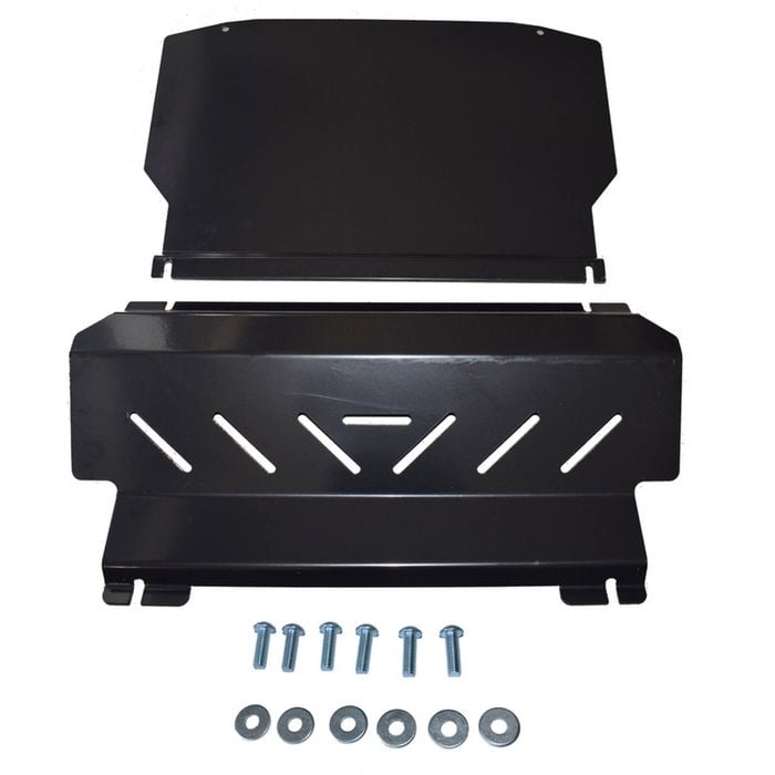 Machter Autoparts Black Bash Plate Set Fit For Mitsubishi Pajero NS NT NW NX Underbody Guard 2006-2022