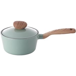 Neoflam Retro 18cm Sauce Pan Induction With Glass  Lid Green Demer