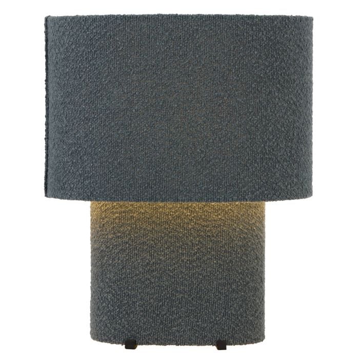 Telbix Verso Contemporary Table Desk Lamp Light Boucle Metal Plastic Blue Textured