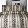 Big Sleep Snake Skin Chocolate Quilt Cover Set Double