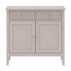 Zara Fluted 2 Door 2 Drawer Sideboard Cupboard - Stone