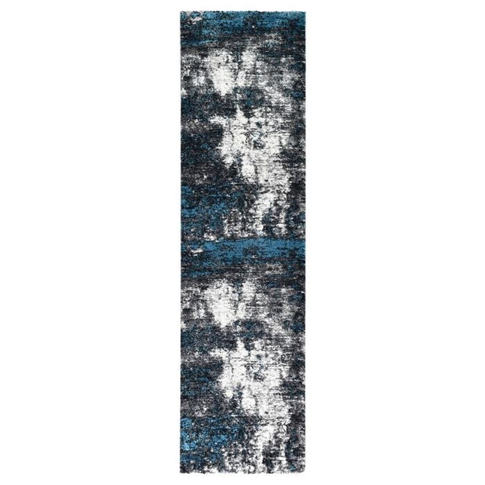 Loom & Lace Millard 651 80X300 White Turquoise Runner Rug