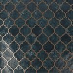 Contour 52cm x 10m Teal Tegula Wallpaper - 52cm x 10m