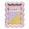 Happy Frames 4x6" Wavy Photo Frame Pink