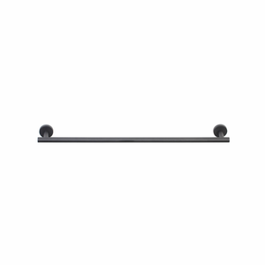 Barelli Toscana 60cm Matte Black Single Towel Ba