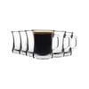 LAV 12 Piece Zen+ Glass Coffee Mug Set - Modern Style Sqaure Handle Tea/Coffee Glasses - Clear - 225ml