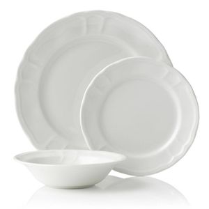 Noritake Baroque White 12 Piece Dinner Set