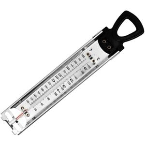 Avanti Glass/Stainless Steel Kitchen Cooking Thermometer Sugar & Deep Fry Silver