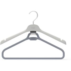 2pc Joseph Joseph Orderly Long Garment Wardrobe Hanger Hanging Organiser Ecru