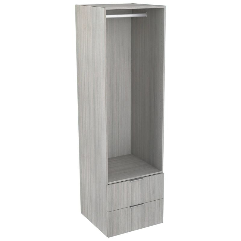 Lugna 2048 x 600 x 580mm Mist Hanging 2 Drawer Storage Cabinet