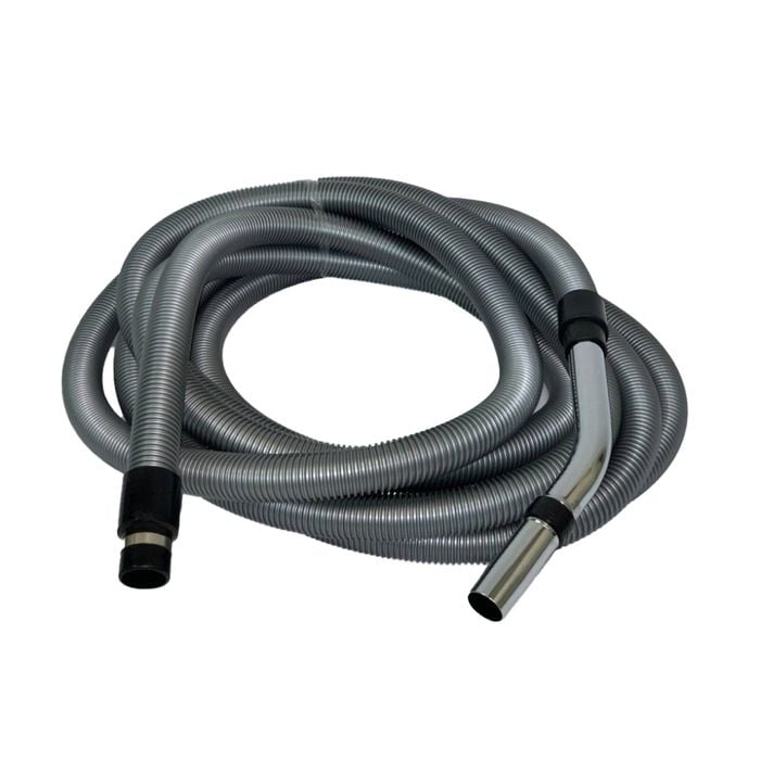 Cleanstar Ducted Complete Vacuum Hose W/ Chrome Wand 32mm Banded Cuff 9m Silver