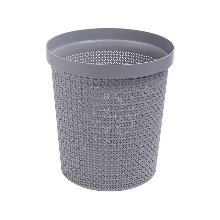 Ezy Storage 13L Grey Round Waste Bin Mode 2.0