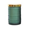 Glass/Wax 12.5cm Scented Tealight Candle Christmas Jungle - Green