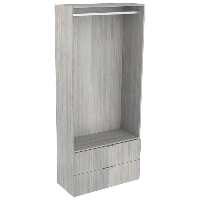 Lugna 2048 x 900 x 380mm Mist Hanging 2 Drawer Storage Cabinet