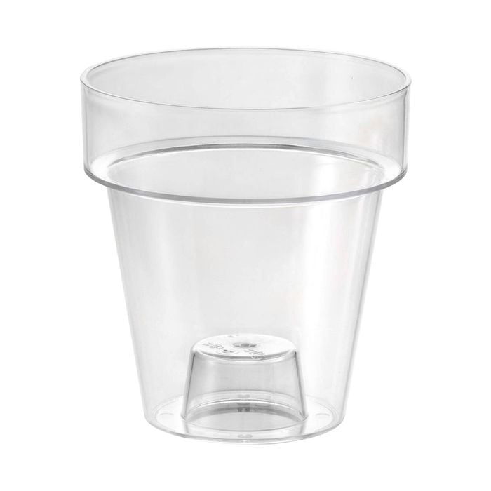 MODA 15cm Clear Round Orchid Planter - 150mm