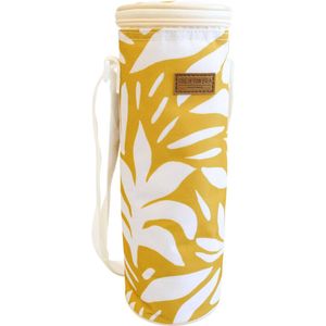 LVD Sundance Insulated Wine Bottle Cooler Storage Bag 12x33cm Yellow/White