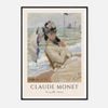 Galrie Claude Monet's Trouville Art Print Classic Impressionist Beach Scene Home Decor, Black Frame, A3 30 x 42cm (12 x 16inch)