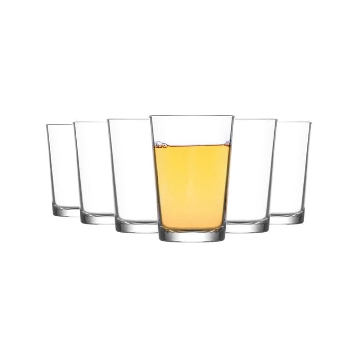 LAV 12 Piece Lara Water Glasses Set - Glass Whiskey Soft Drinks Soda Tumblers - 205ml