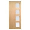 Woodcraft 2040 x 820 x 40mm Entrance Door St Clair Frosted Safety Glass SD04