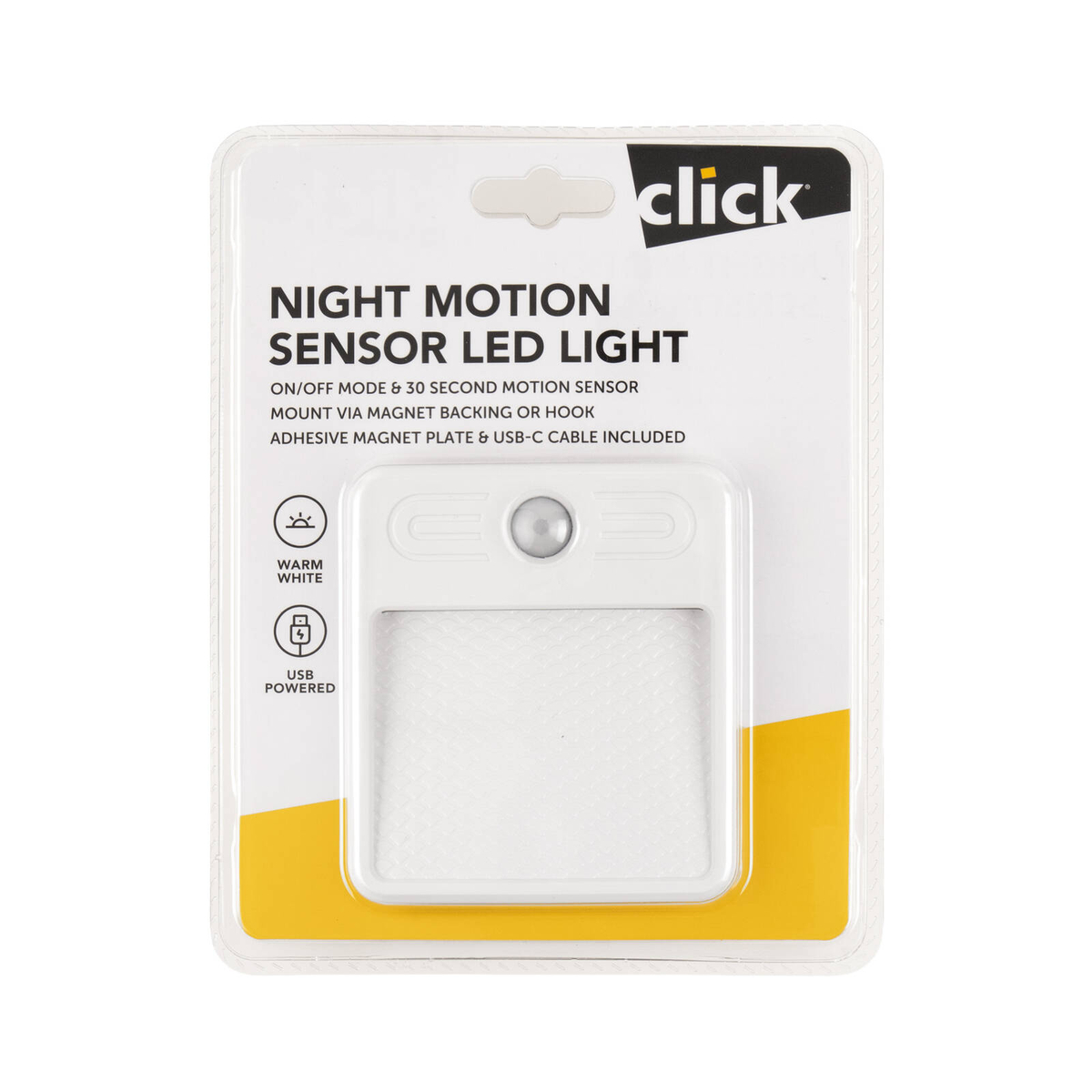 Click USB Powered Motion Sensor LED Night Light - Bunnings Australia