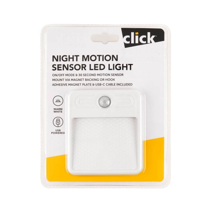Click USB Powered Motion Sensor LED Night Light