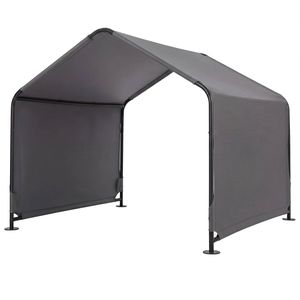 Costway Outdoor Dog Shade Shelter Dog Tent Canopy Portable Pet House w/Waterproof Roof-Grey