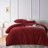 Vintage Design Rouge Cotton Velvet Quilt Cover Set