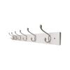 Adoored 6 Satin Chrome Hook White Board Deco Hook Rack