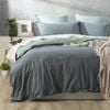 Renee Taylor Essentials Vt Stone Washed Reversible Quilt Cover Set Queen Mineral