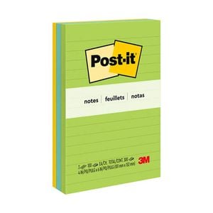 Post-it Notes 98x149mm Assorted (3pk) (Jaipur)