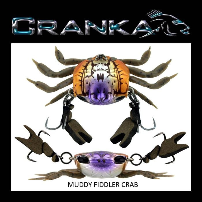 Cranka Crab 9.5g Sinking Hard Body Fishing Lure Muddy Fiddler