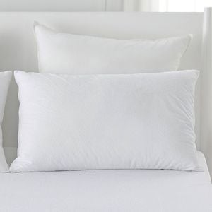 Dreamaker Cotton Terry Towelling Waterproof Pillow Protector (twin Pack)