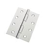 Lane 100mm Chrome Plated Fixed Pin Butt Hinge - Pack of 20