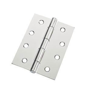 Lane 100mm Chrome Plated Fixed Pin Butt Hinge - Pack of 20