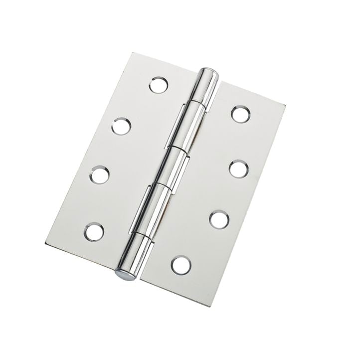 Lane 100mm Chrome Plated Fixed Pin Butt Hinge - Pack of 20