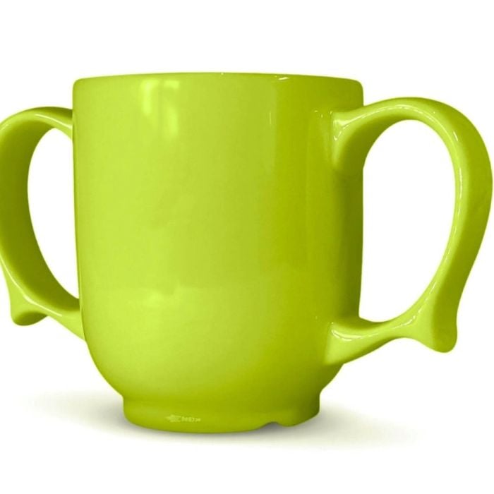 Dignity By Wade Two Handled Mug, 250ml, Green