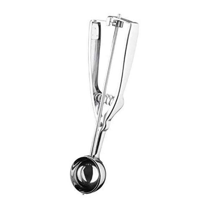 Vogue Stainless Steel Portioner Size 12 Spring Loaded Handle 70ml Commercial Kitchen Scoop