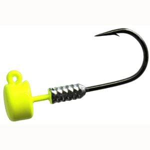 1/10oz/Size 1 Hook TT Lures Chartreuse Nedlockz Jighead - Mushroom Head Jig Head