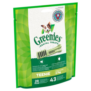 Greenies Original Dental Dog Treat Teenie Dogs 2-7kg - 340g (43 Treats)