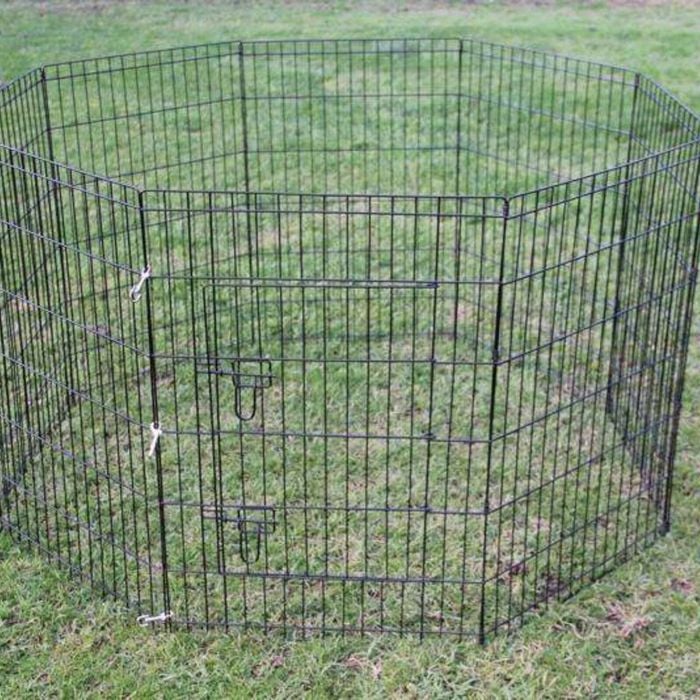 Yes4pets 120 Cm 8 Panel Pet Dog Playpen Exercise Chicken Cage Puppy Crate Enclosure Cat fence