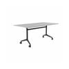 Olg Modulus Flip Table Full Black Frame White Top L1800mm X W900mm