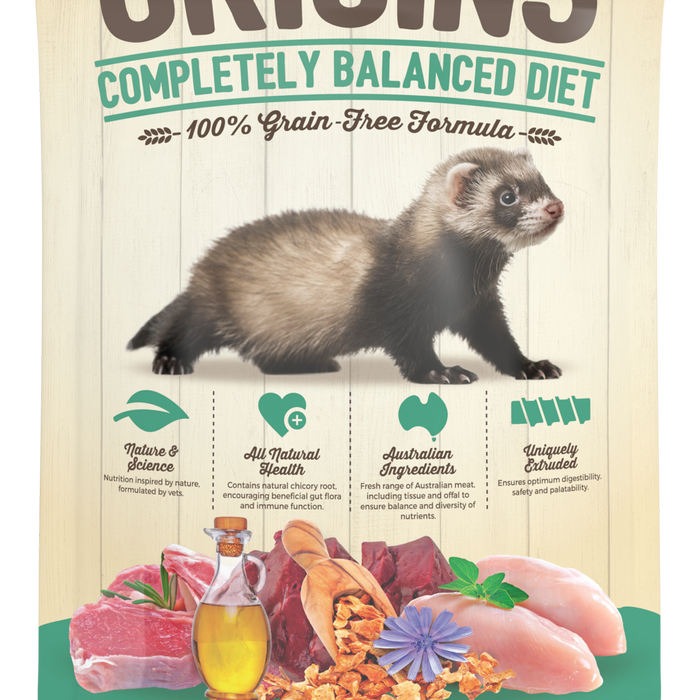 Vetafarm Ferret Origins Completely Balanced Diet Grain-Free 2kg