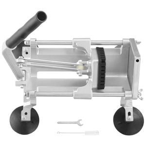 VEVOR Commercial Vegetable Manual Slicer Silver Stainless Steel and Aluminum Alloy with Non-slip Feet