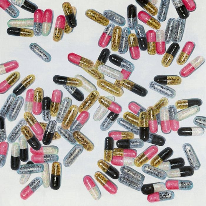 P&P Modern Capsules Canvas Print - Contemporary Art 80x80cm