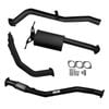 Ignite Exhausts Turbo Back For Nissan D22 Navara 3l 3" No Cat With Muffler Black Aluminised Steel