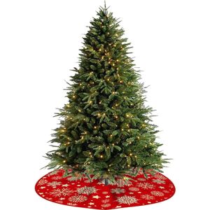 TEGAL Christmas Trees with Lights 1.8m 865 Tips Fluffy Slim Xmas with Tree Skirt