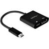 Startech.com Usb C To Displayport Adapter With 60w Power Delivery Pass-through - 8k/4k Usb Type-c To Dp 1.4 Video Converter