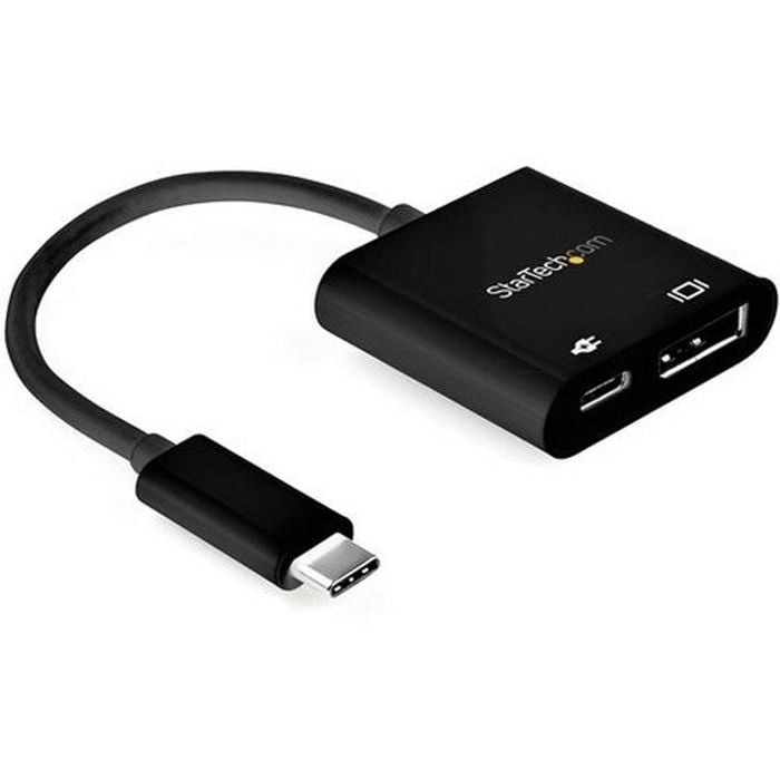 Startech.com Usb C To Displayport Adapter With 60w Power Delivery Pass-through - 8k/4k Usb Type-c To Dp 1.4 Video Converter